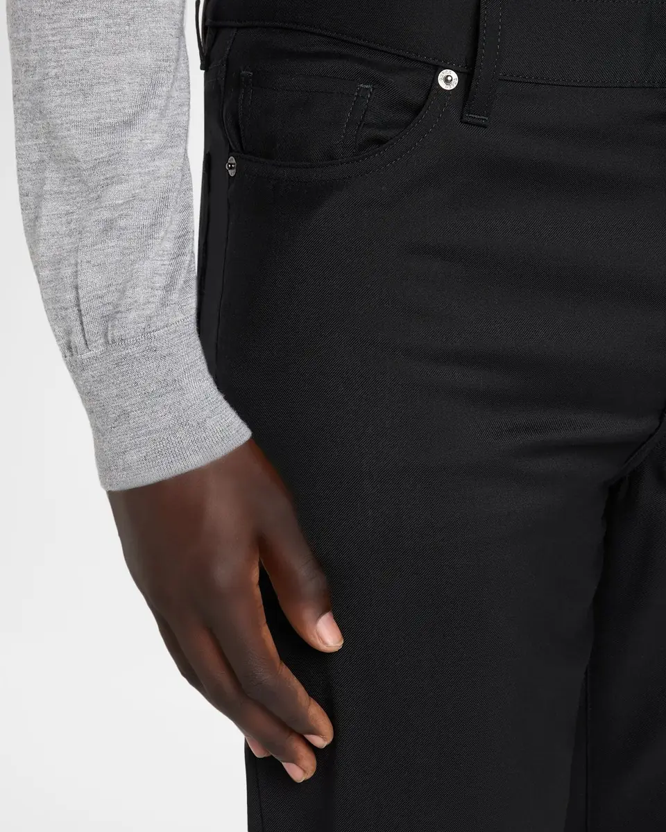 ZEGNA Men's Wool Slim Fit Five-Pocket Pants | Thumbnail 5