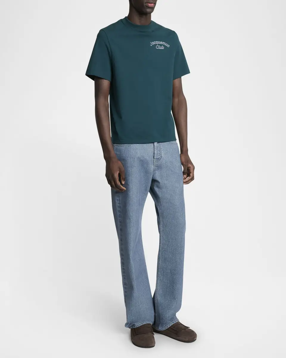 Jacquemus Men's Club Logo Crewneck T-Shirt | Thumbnail 2 Jacquemus Men's Club Logo Crewneck T-Shirt | Thumbnail 2
