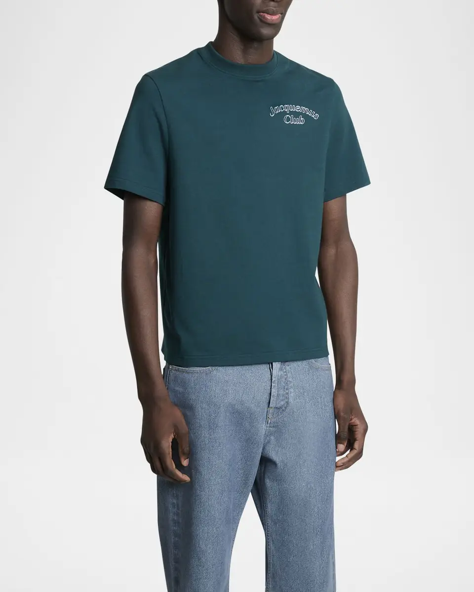 Jacquemus Men's Club Logo Crewneck T-Shirt | Thumbnail 4 Jacquemus Men's Club Logo Crewneck T-Shirt | Thumbnail 4