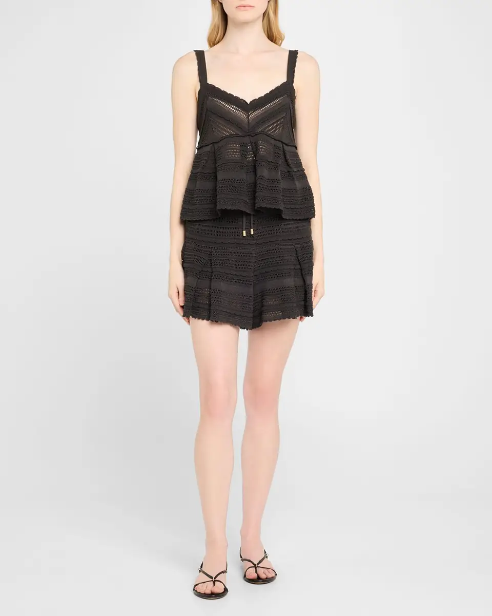 Zimmermann Lucky Lace Knit Shorts | Thumbnail 2 Zimmermann Lucky Lace Knit Shorts | Thumbnail 2