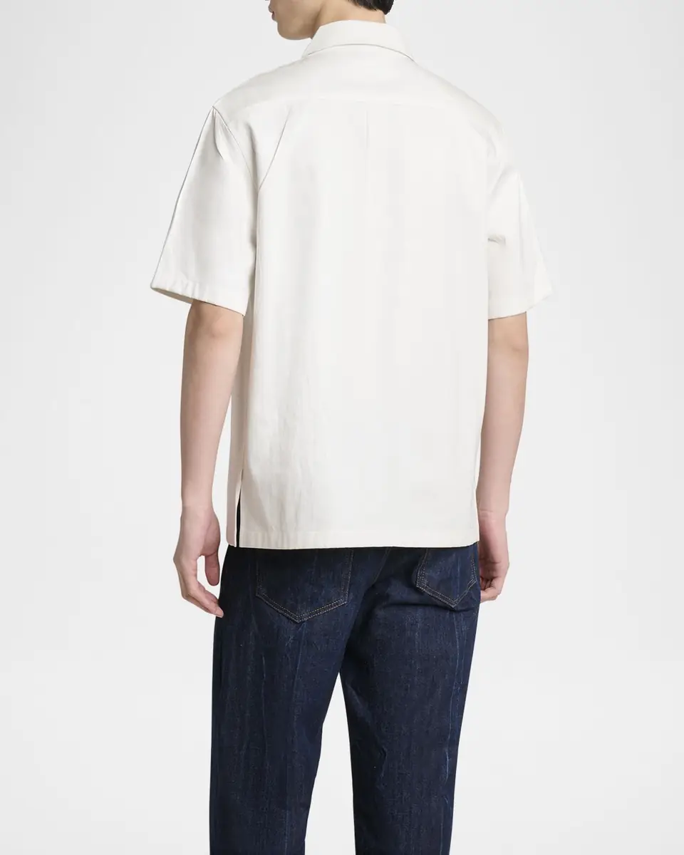 Givenchy Men's Twill Embroidered Pocket Shirt | Thumbnail 3