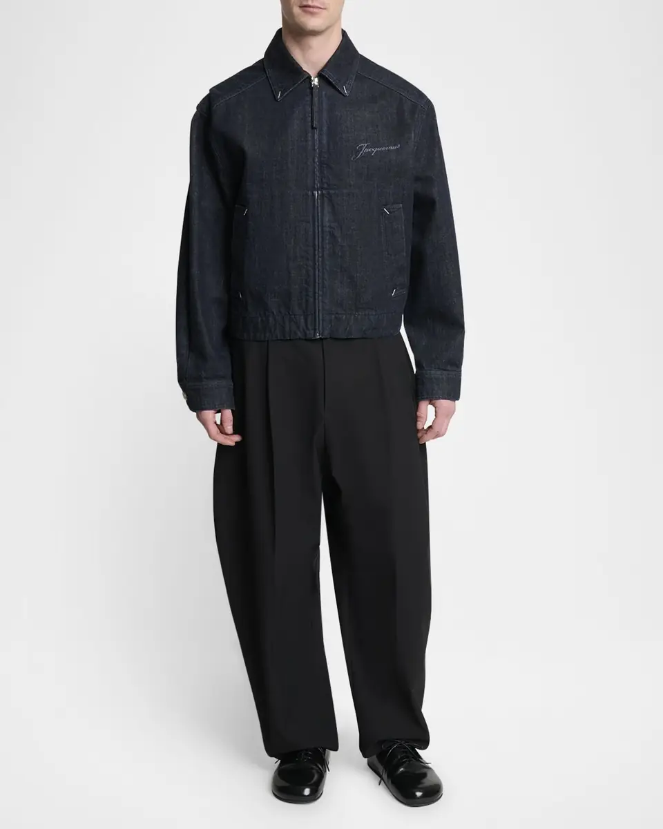 Jacquemus Men's The Canevas De-Nimes Denim Shirt Jacket | Thumbnail 2 Jacquemus Men's The Canevas De-Nimes Denim Shirt Jacket | Thumbnail 2