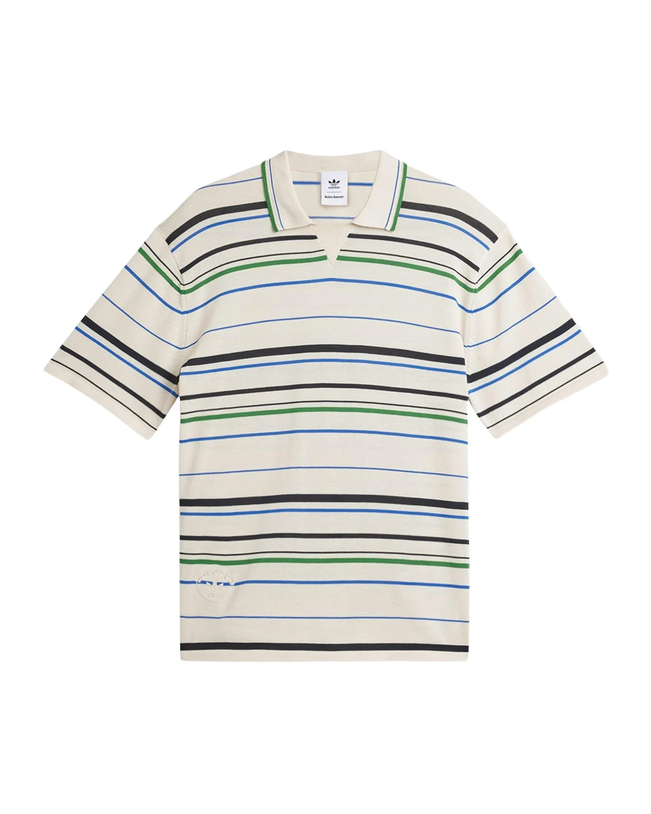 x Wales Bonner Men's Stripe Knit Polo Shirt