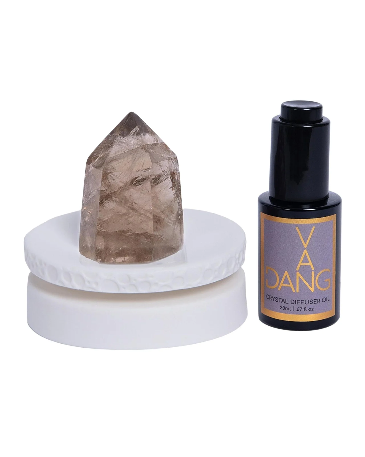 Van Dang Fragrances Acid Washed Dream Diffuser Oil with Smoky Quartz, 0.67 oz.