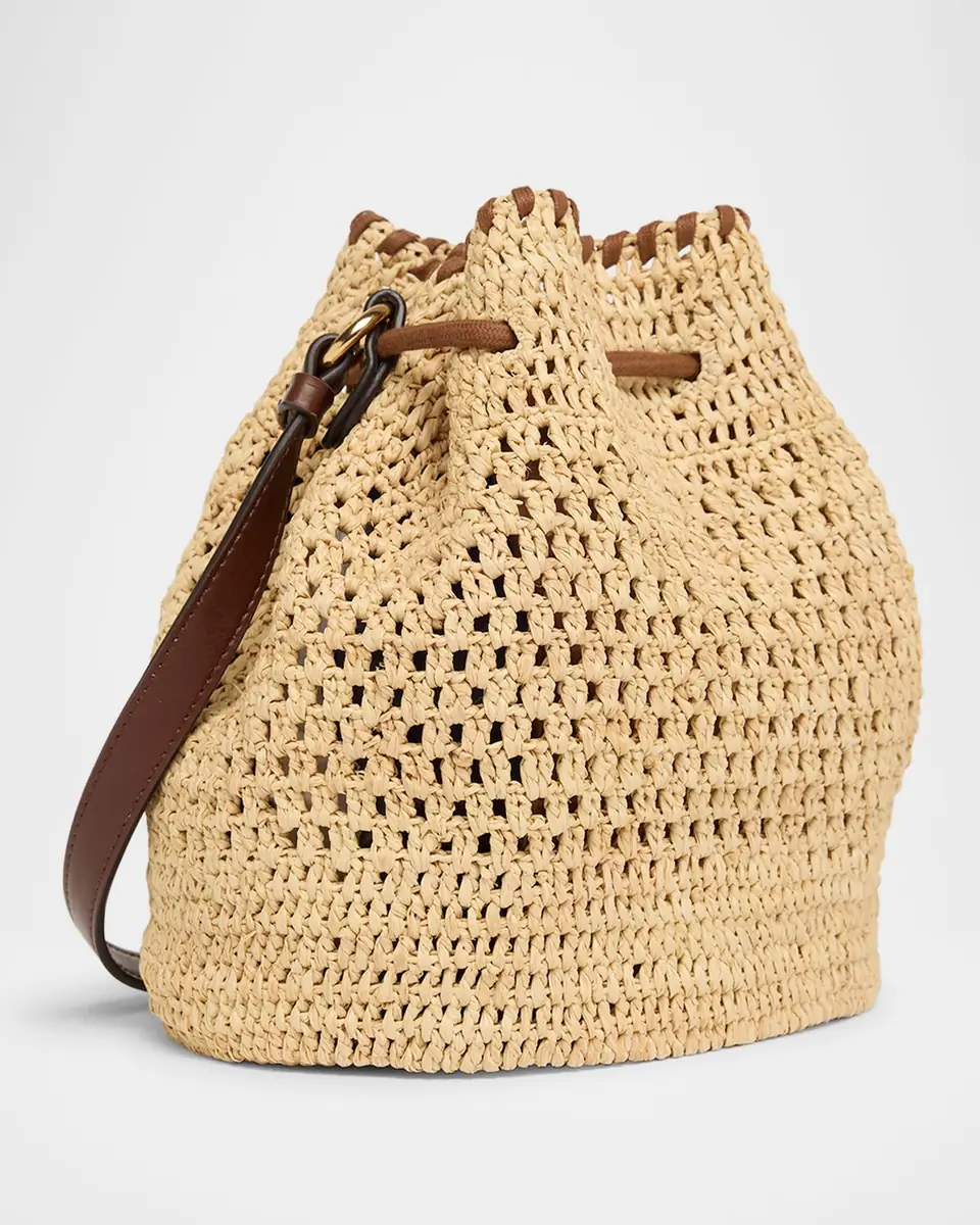 Stella McCartney Falabella Crochet Raffia Bucket Bag | Thumbnail 3