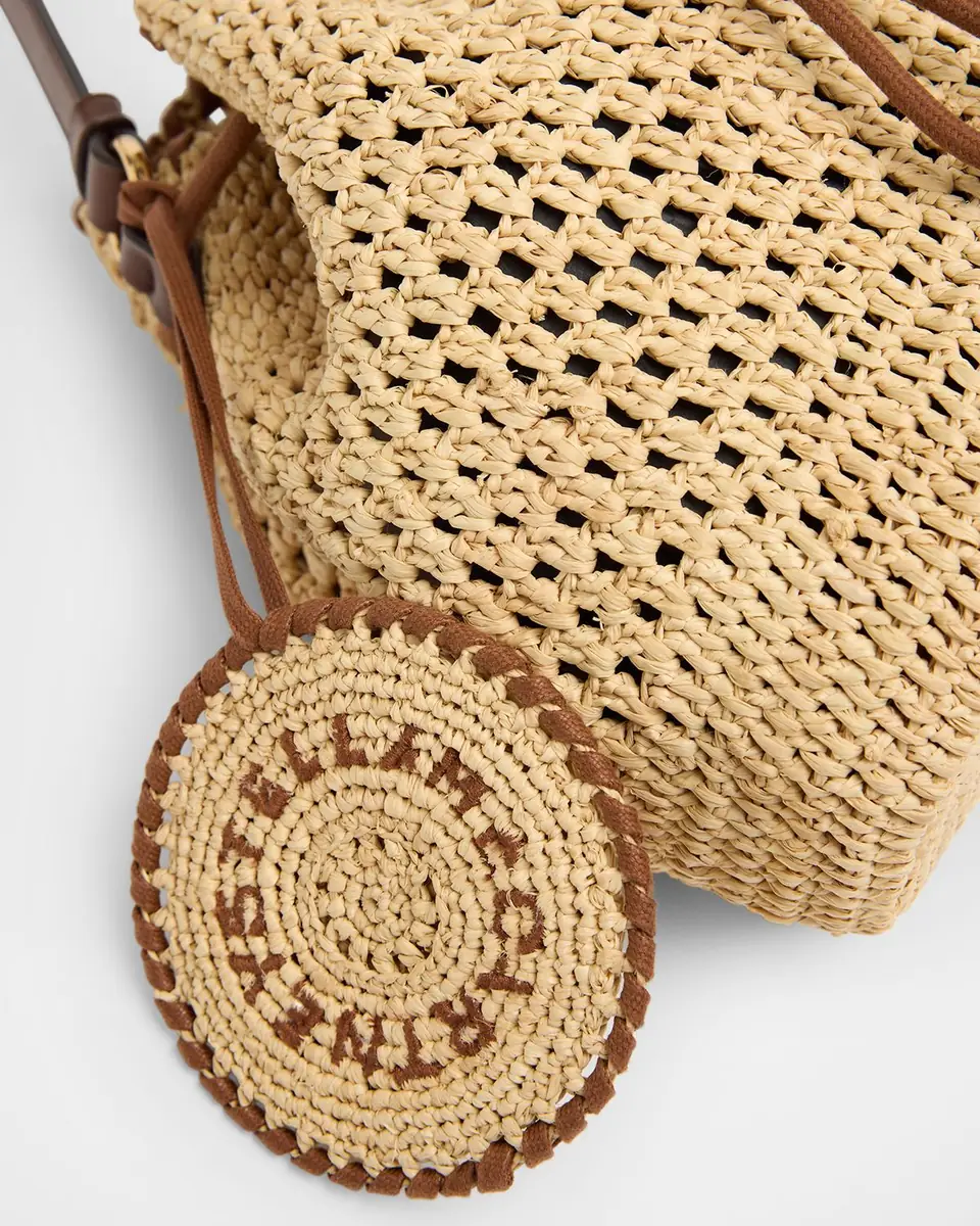 Stella McCartney Falabella Crochet Raffia Bucket Bag | Thumbnail 6