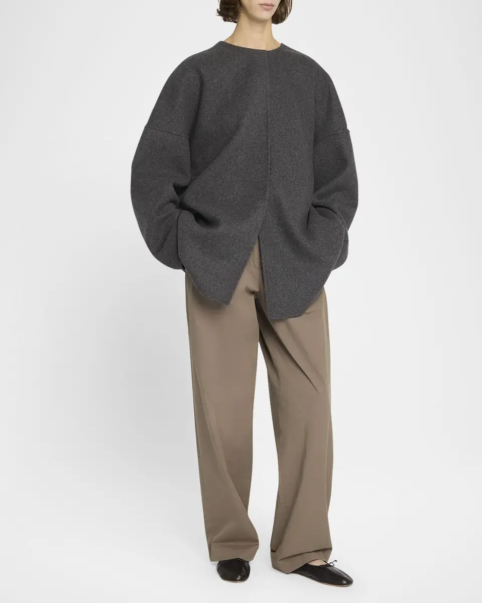 THE ROW Elke Brushed Cashmere Single-Breasted Jacket | Thumbnail 2