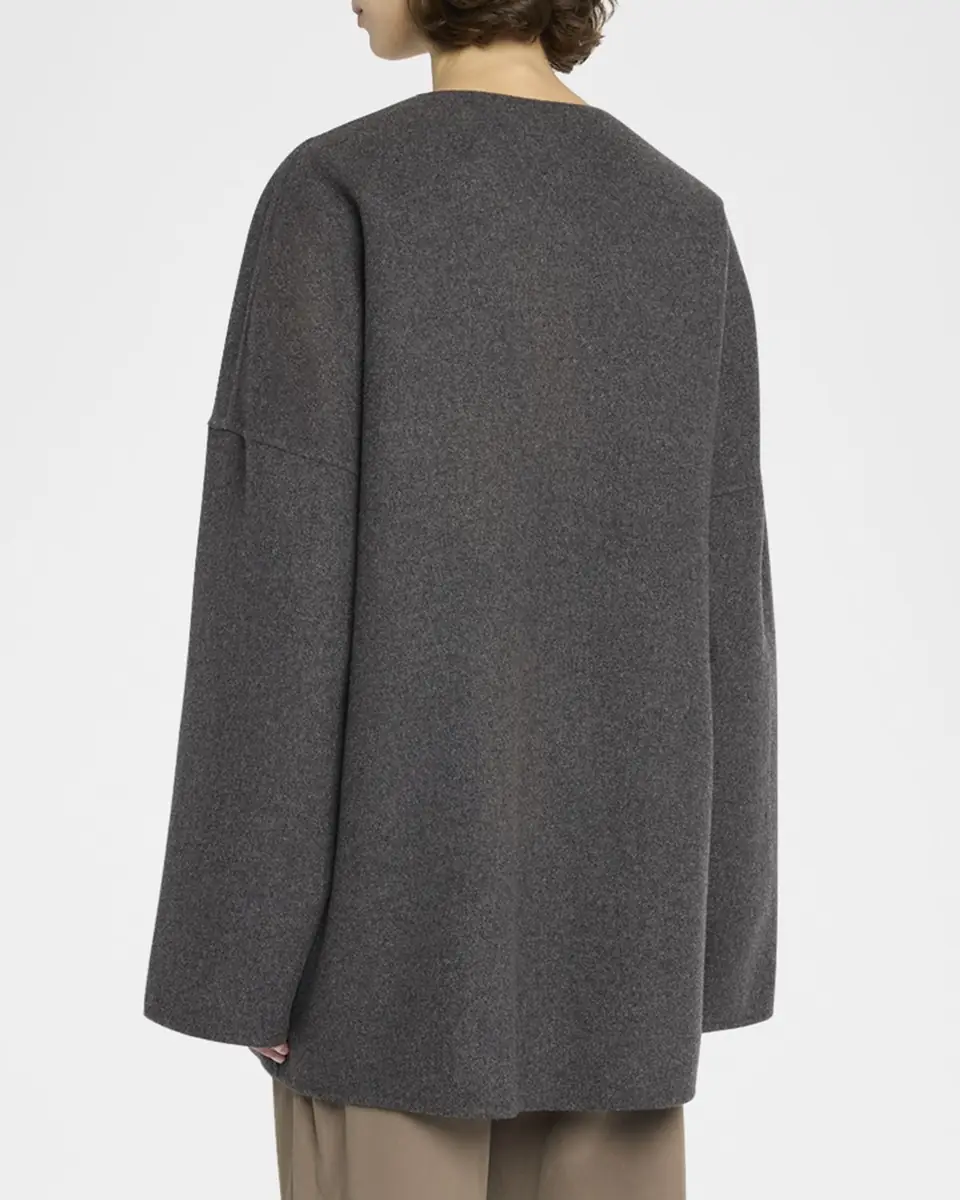 THE ROW Elke Brushed Cashmere Single-Breasted Jacket | Thumbnail 3