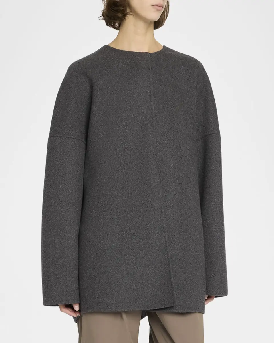 THE ROW Elke Brushed Cashmere Single-Breasted Jacket | Thumbnail 4