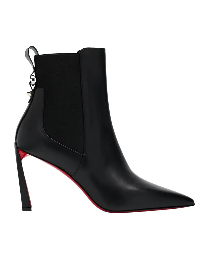 Christian Louboutin 85mm Condodo Leather Ankle Boots | Image 1 Christian Louboutin 85mm Condodo Leather Ankle Boots | Image 1