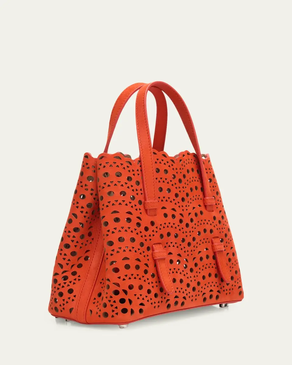 Alaïa Mina 20 Top-Handle Bag in Perforated Suede | Thumbnail 7