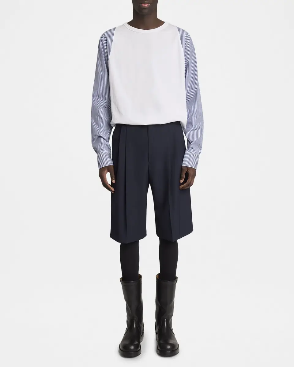 Dries Van Noten Men's Panrom Relaxed Fit Double-Pleated Shorts | Thumbnail 2 Dries Van Noten Men's Panrom Relaxed Fit Double-Pleated Shorts | Thumbnail 2