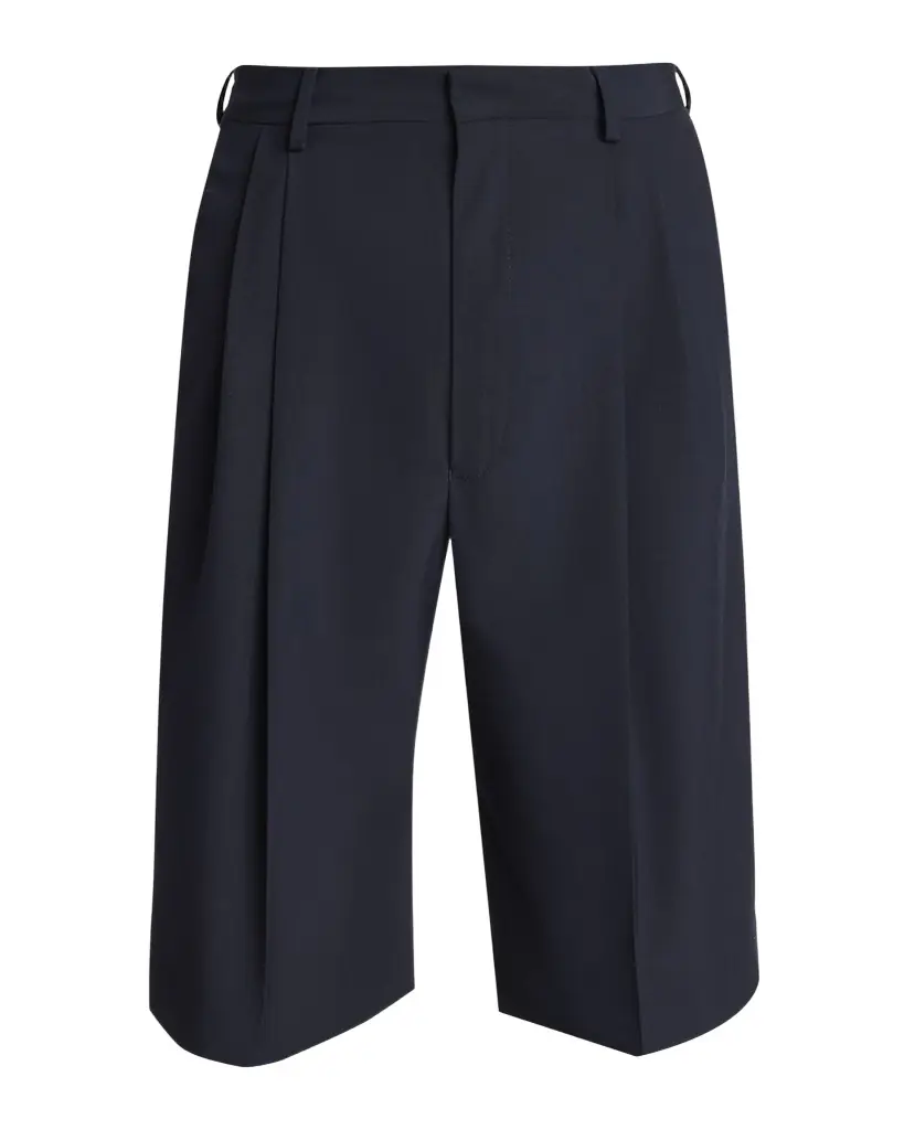 Dries Van Noten Men's Panrom Relaxed Fit Double-Pleated Shorts | Image 1 Dries Van Noten Men's Panrom Relaxed Fit Double-Pleated Shorts | Image 1