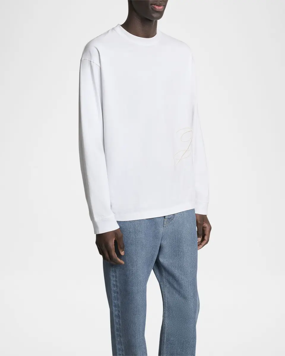 Jacquemus The J-Embroidered Long-Sleeve T-Shirt | Thumbnail 4 Jacquemus The J-Embroidered Long-Sleeve T-Shirt | Thumbnail 4