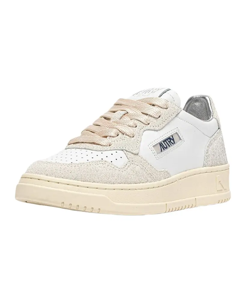 AUTRY Medalist Mixed Leather Low-Top Sneakers | Image 1 AUTRY Medalist Mixed Leather Low-Top Sneakers | Image 1