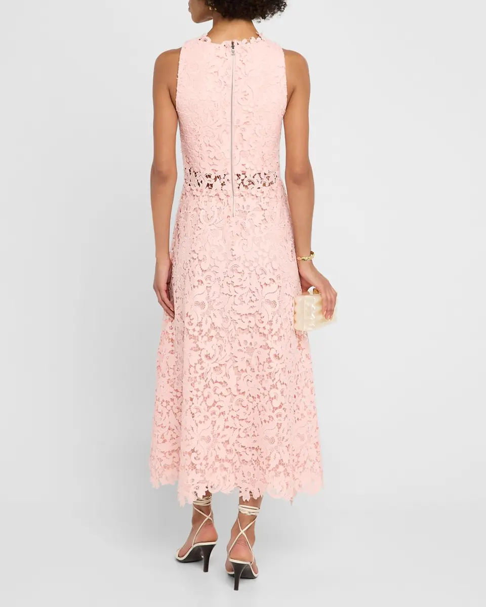 Alice + Olivia Babette Lace Midi Dress | Thumbnail 3