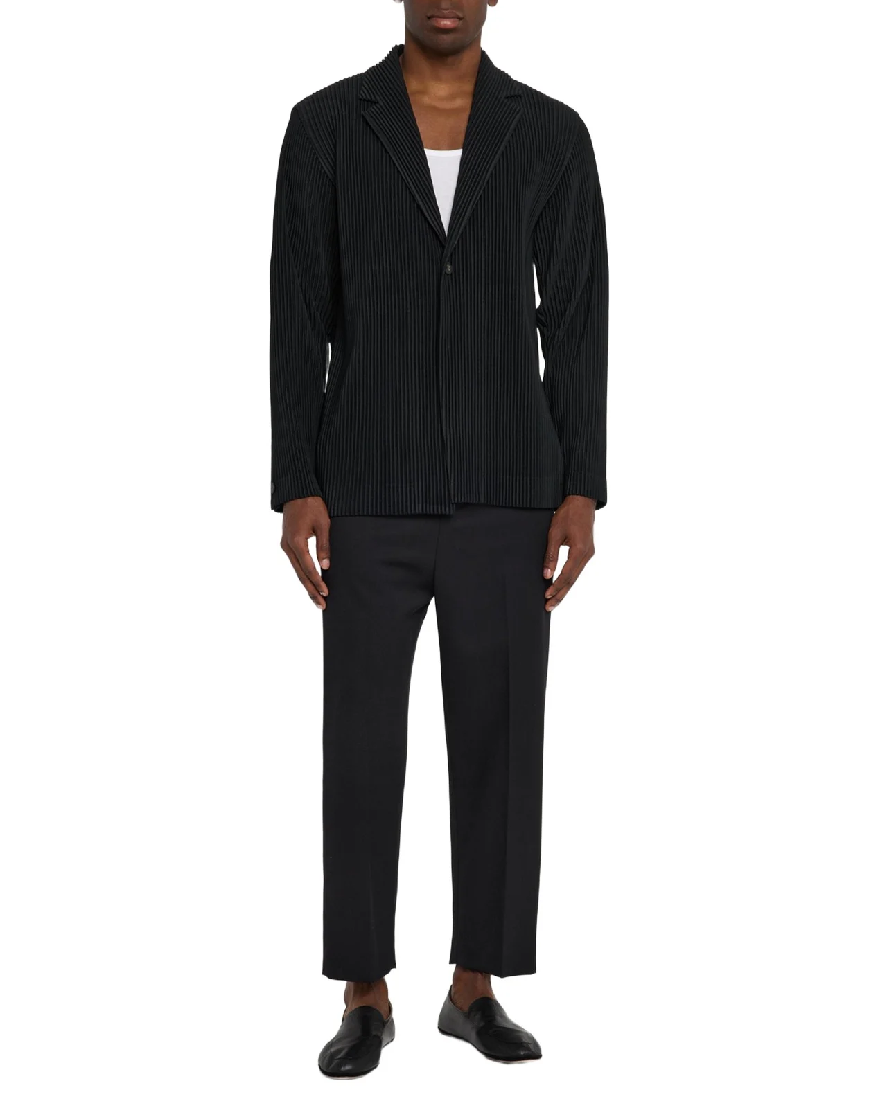 Men's Pleated Single-Breasted Sport Coat