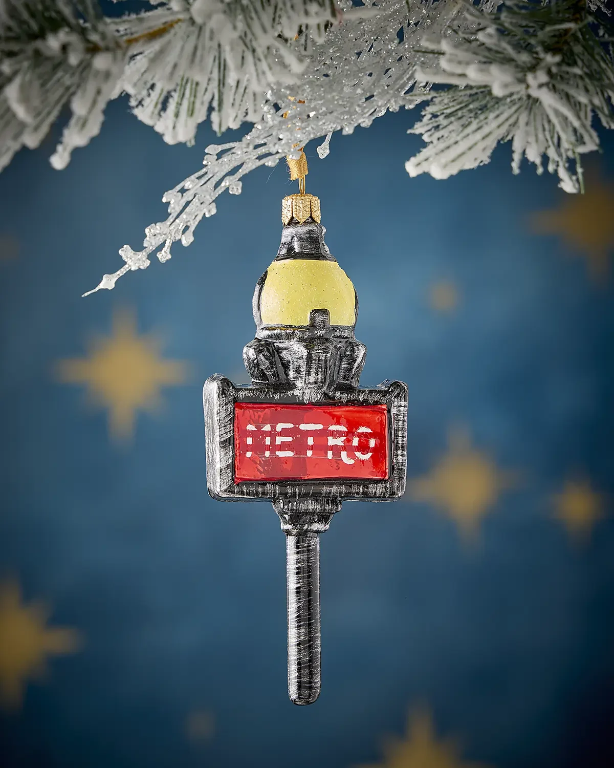 Exclusive Metro Sign Christmas Ornament