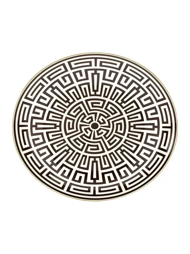 GINORI 1735 Labirinto Ebano Charger Plate, Venezia Shape