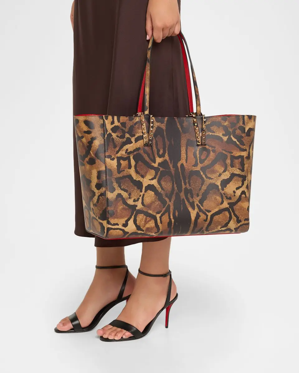 Christian Louboutin Cabata Large Tote Bag in Bengal-Print Leather | Thumbnail 2