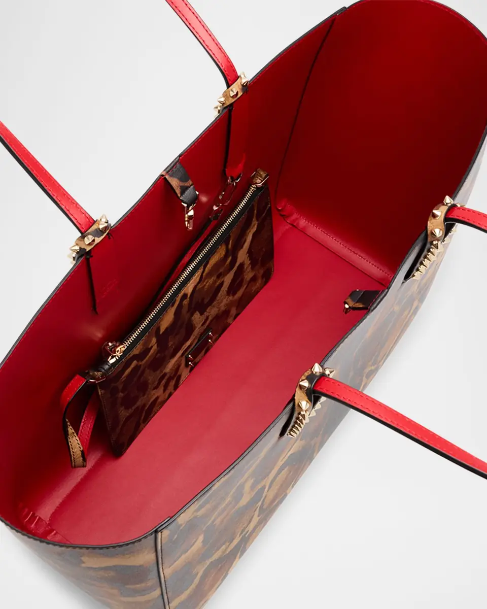 Christian Louboutin Cabata Large Tote Bag in Bengal-Print Leather | Thumbnail 4