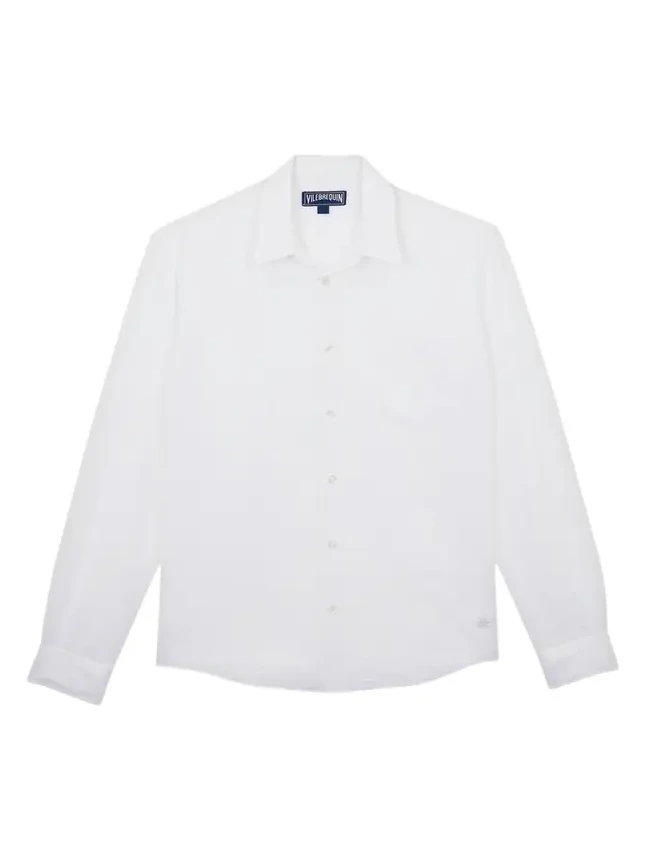 Men's Cotton-Linen Solid Sport Shirt Men's Cotton-Linen Solid Sport Shirt