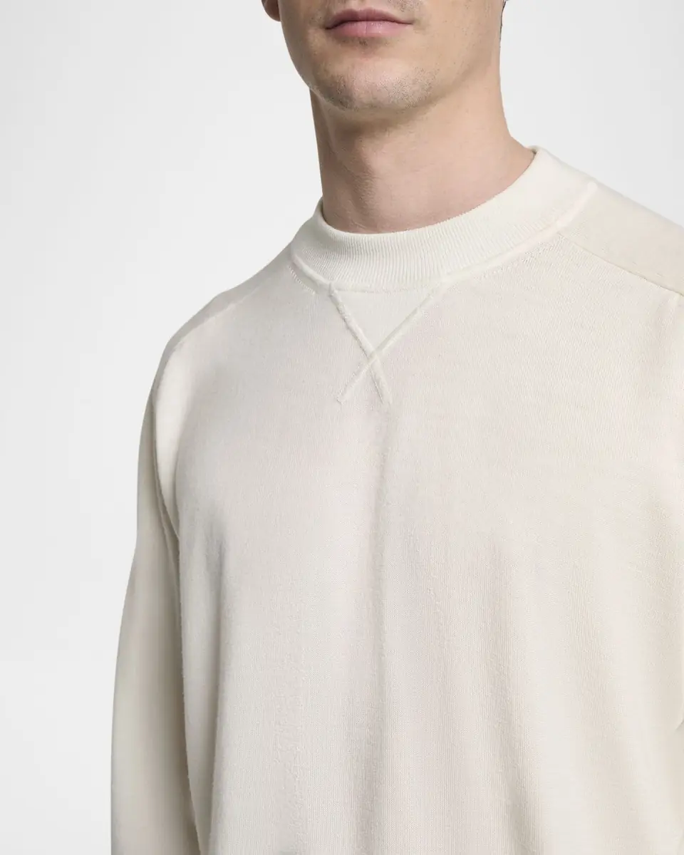 Jacquemus Men's Brode Embroidered Logo Crewneck Sweater | Thumbnail 5 Jacquemus Men's Brode Embroidered Logo Crewneck Sweater | Thumbnail 5