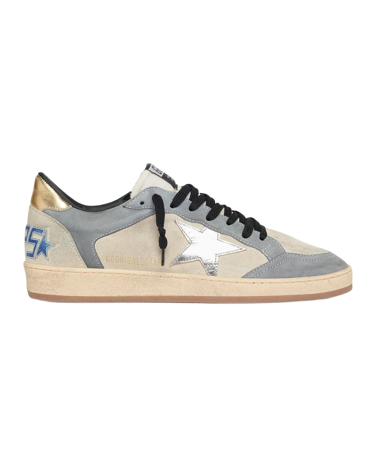 Men's Ball Star Leather and Metallic Low-Top Sneakers