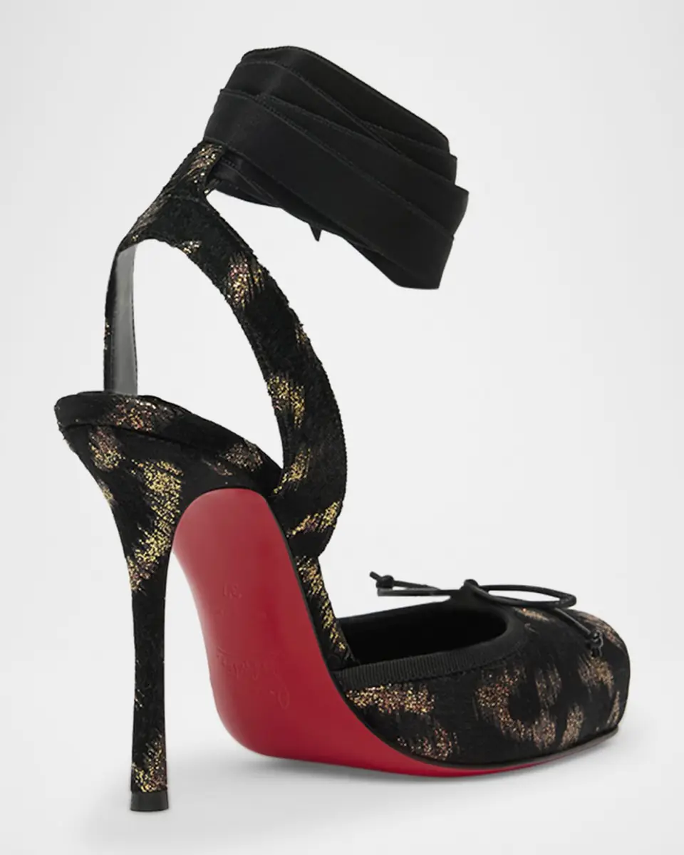 Christian Louboutin 100mm Cassia Silk Ankle-Tie Ballerina Pumps | Thumbnail 2 Christian Louboutin 100mm Cassia Silk Ankle-Tie Ballerina Pumps | Thumbnail 2