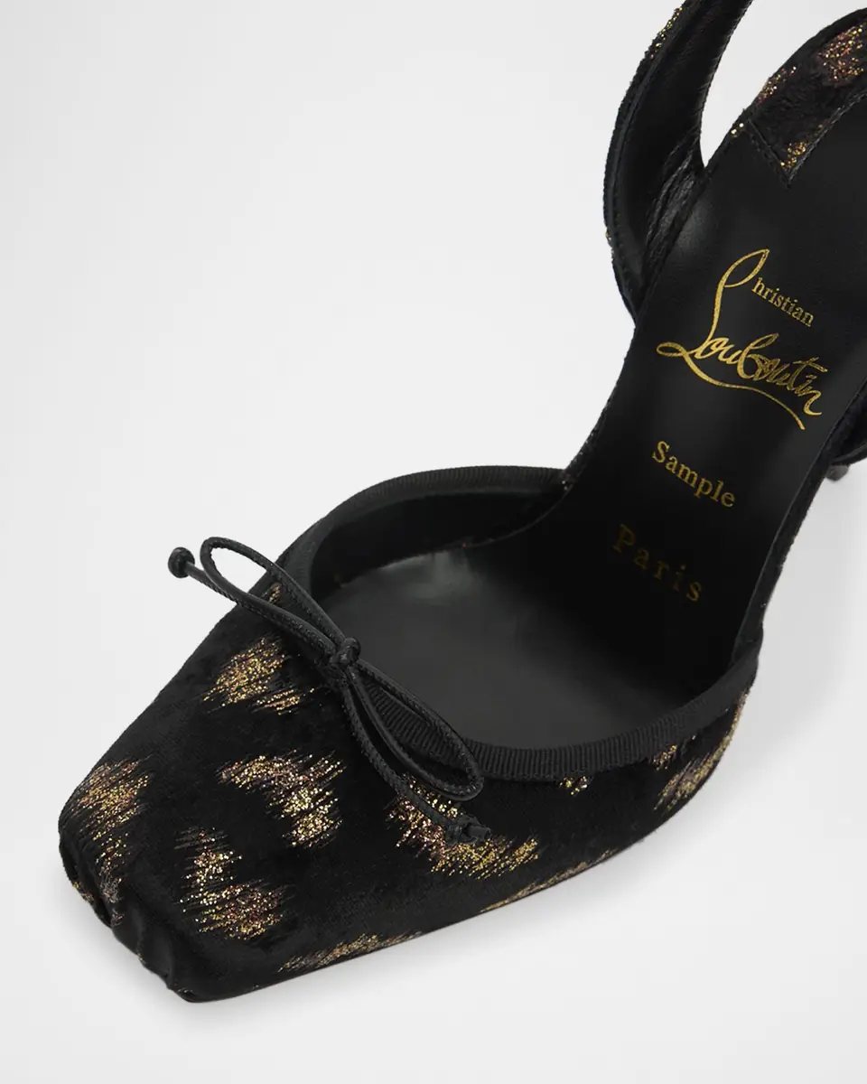 Christian Louboutin 100mm Cassia Silk Ankle-Tie Ballerina Pumps | Thumbnail 3 Christian Louboutin 100mm Cassia Silk Ankle-Tie Ballerina Pumps | Thumbnail 3