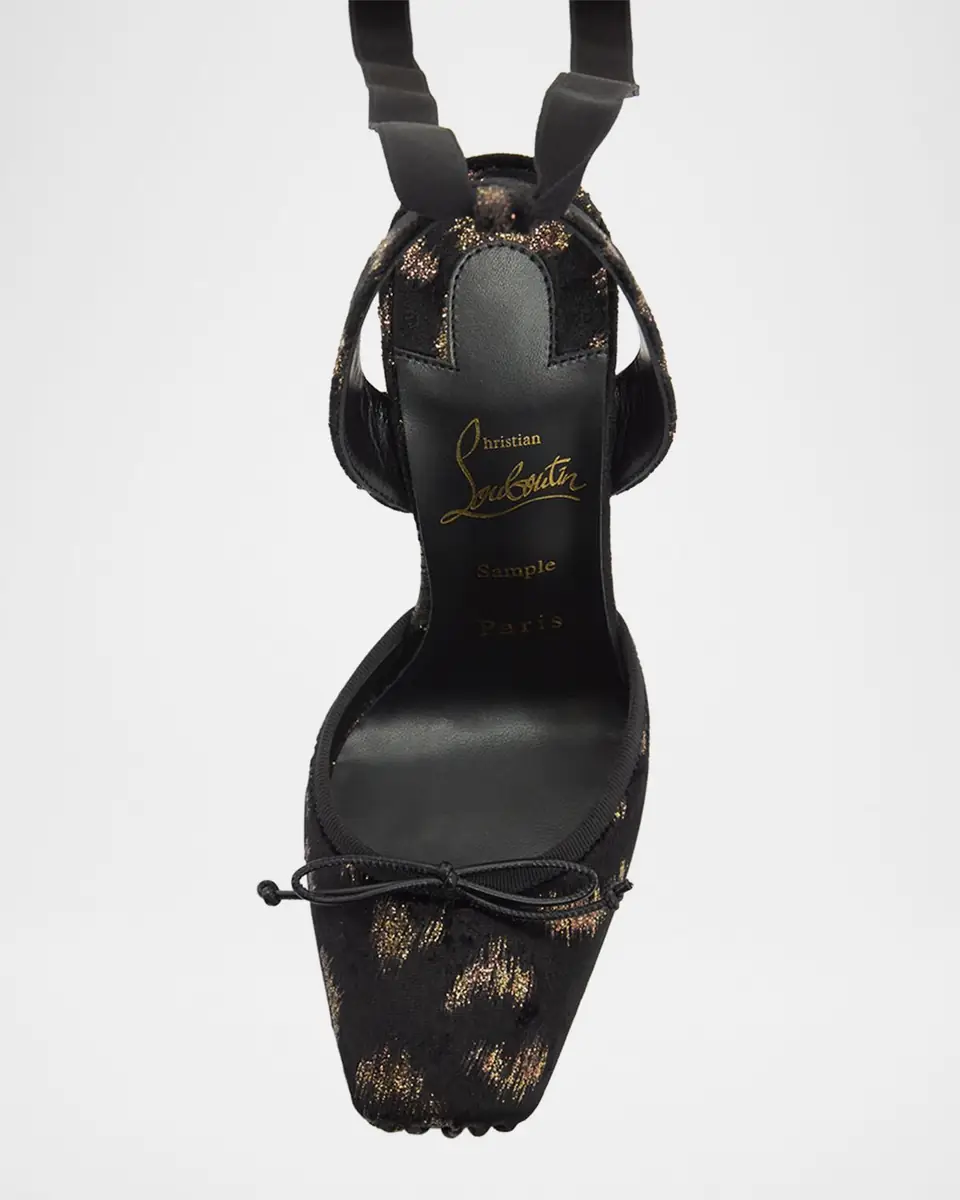 Christian Louboutin 100mm Cassia Silk Ankle-Tie Ballerina Pumps | Thumbnail 4 Christian Louboutin 100mm Cassia Silk Ankle-Tie Ballerina Pumps | Thumbnail 4