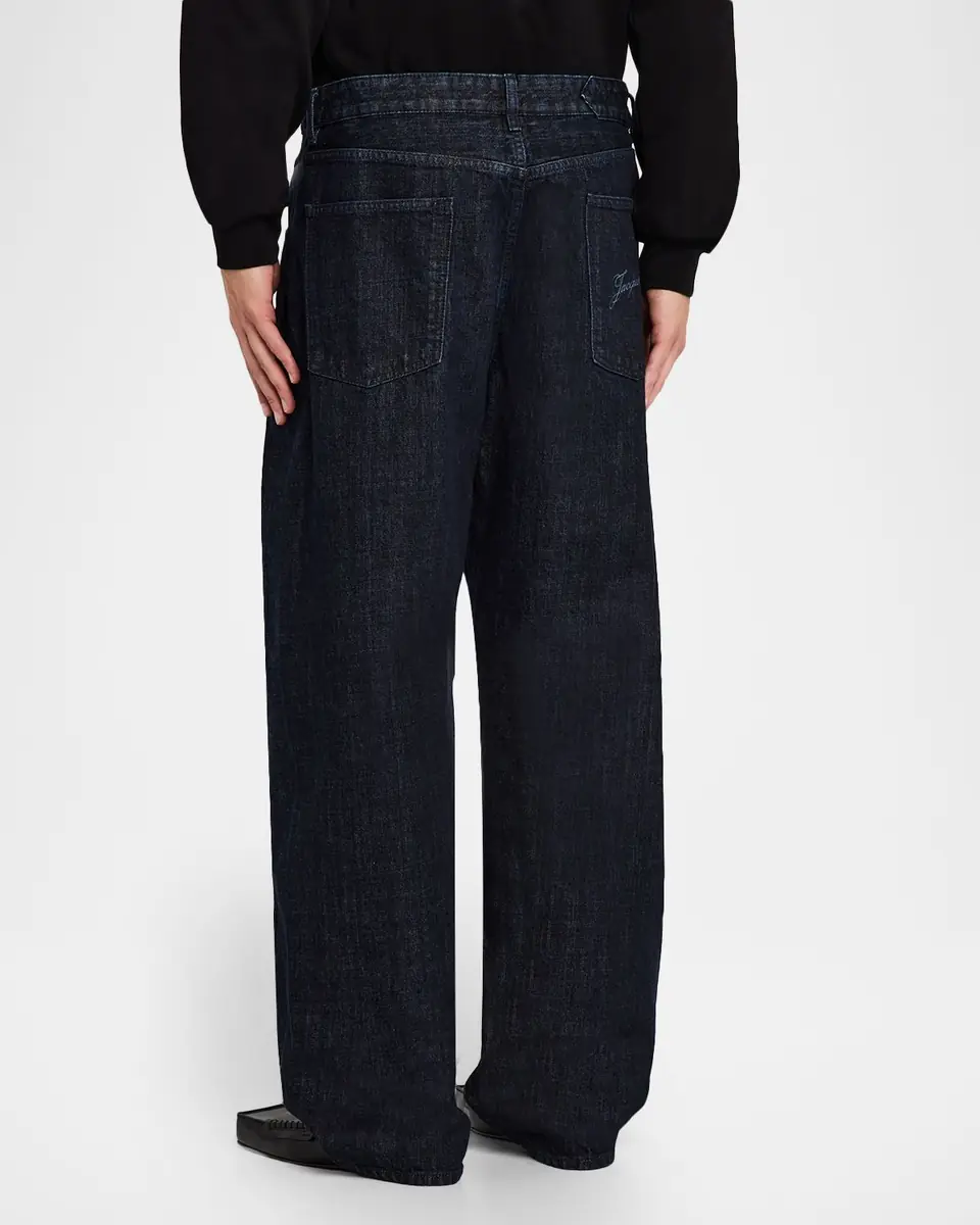 Jacquemus Men's The Mirada de-Nîmes Curved Denim Pants | Thumbnail 3 Jacquemus Men's The Mirada de-Nîmes Curved Denim Pants | Thumbnail 3