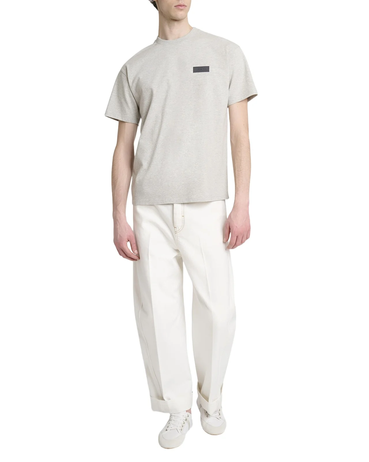 Givenchy Men's Embroidered Logo Patch Crewneck T-Shirt