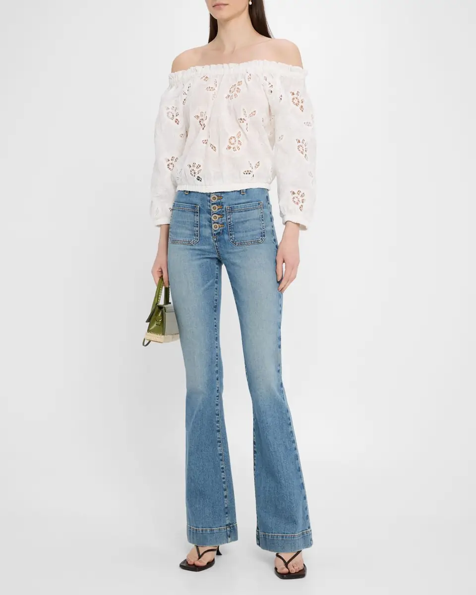 Ramy Brook Cindy High-Rise Flare Jeans | Thumbnail 2 Ramy Brook Cindy High-Rise Flare Jeans | Thumbnail 2