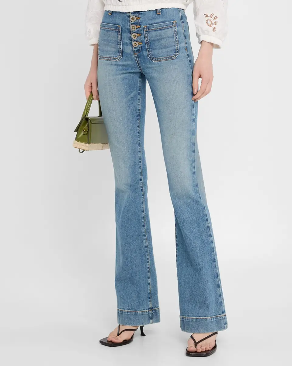 Ramy Brook Cindy High-Rise Flare Jeans | Thumbnail 4 Ramy Brook Cindy High-Rise Flare Jeans | Thumbnail 4