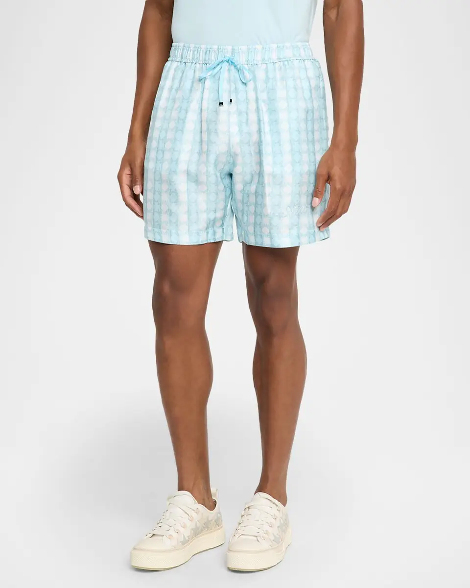 AMIRI Men's Silk MA Quad Bowling Shorts | Thumbnail 3