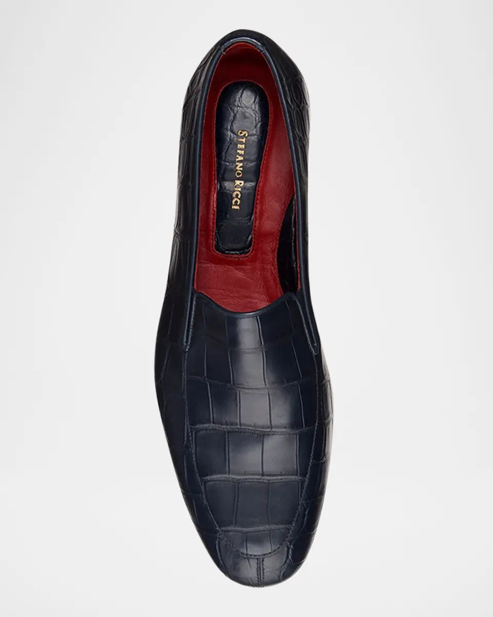 Stefano Ricci Men's Crocodile Leather Loafers | Thumbnail 3 Stefano Ricci Men's Crocodile Leather Loafers | Thumbnail 3
