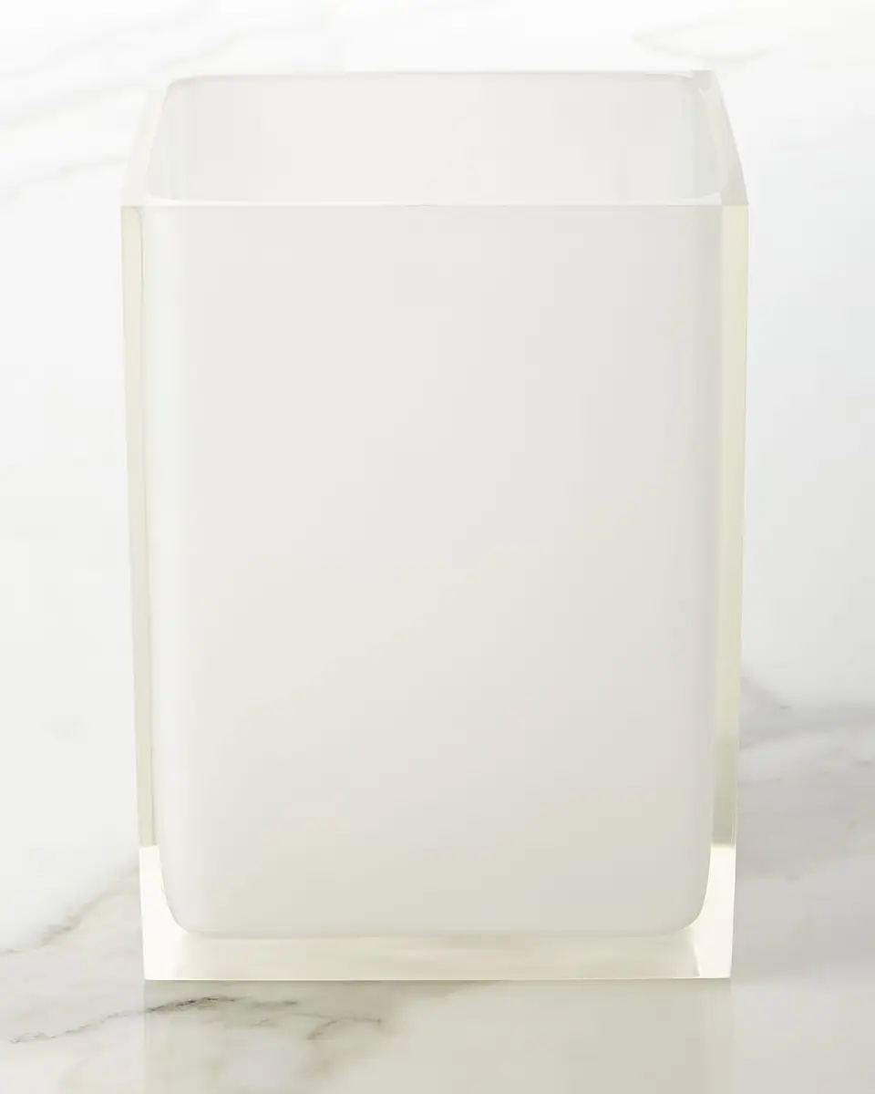 Jonathan Adler White Hollywood Trash Bin