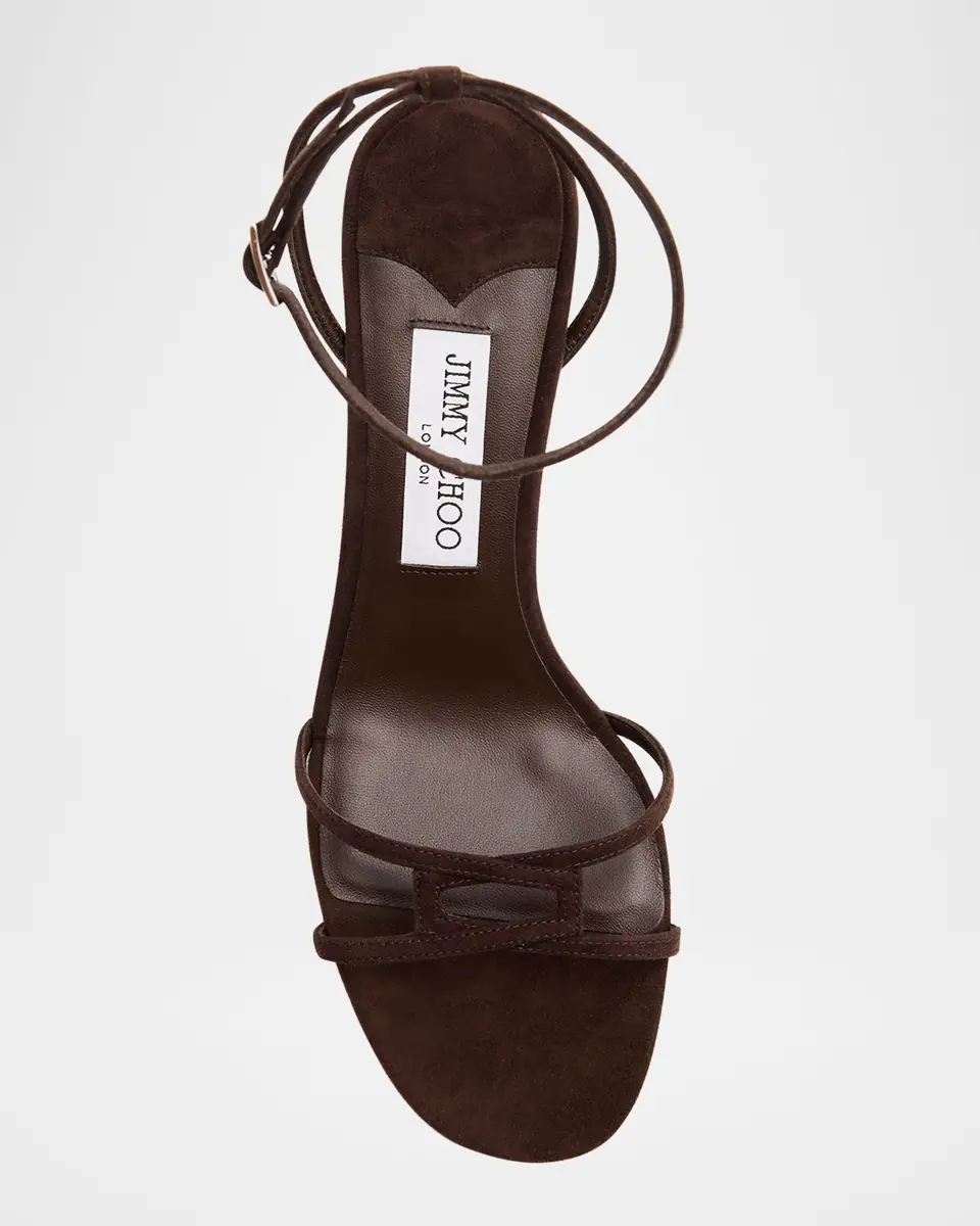 Jimmy Choo 1998 Leo Suede Ankle-Strap Sandals | Thumbnail 6
