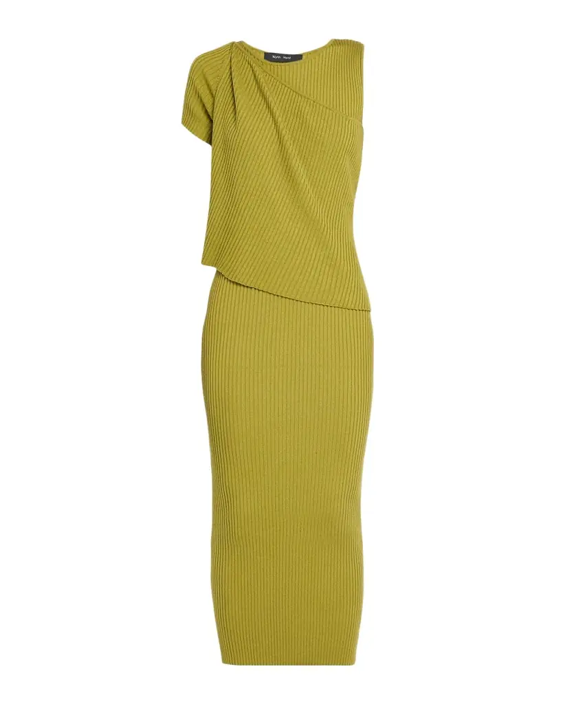 Shrug Rib-Knit Midi Dress Shrug Rib-Knit Midi Dress