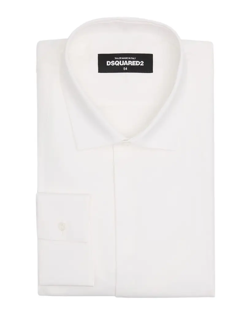 Dsquared2 Men 's Easy Slim-Fit Tuxedo Dress Shirt | Image 1 Dsquared2 Men 's Easy Slim-Fit Tuxedo Dress Shirt | Image 1