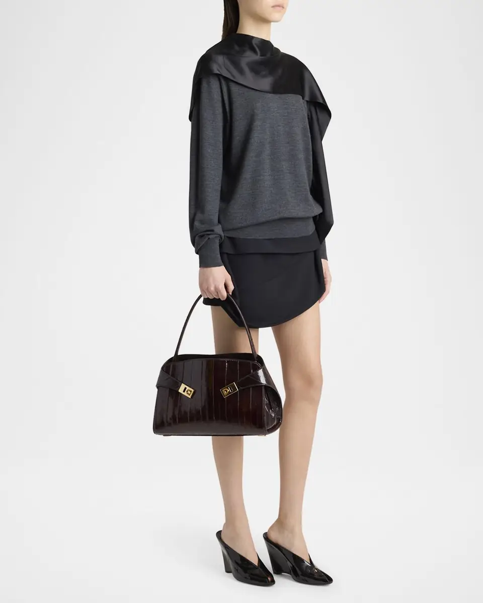 Ferragamo Hug Eel Leather Shoulder Bag | Thumbnail 4 Ferragamo Hug Eel Leather Shoulder Bag | Thumbnail 4