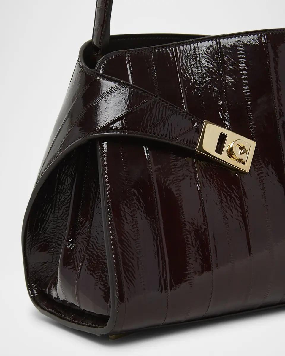 Ferragamo Hug Eel Leather Shoulder Bag | Thumbnail 5 Ferragamo Hug Eel Leather Shoulder Bag | Thumbnail 5