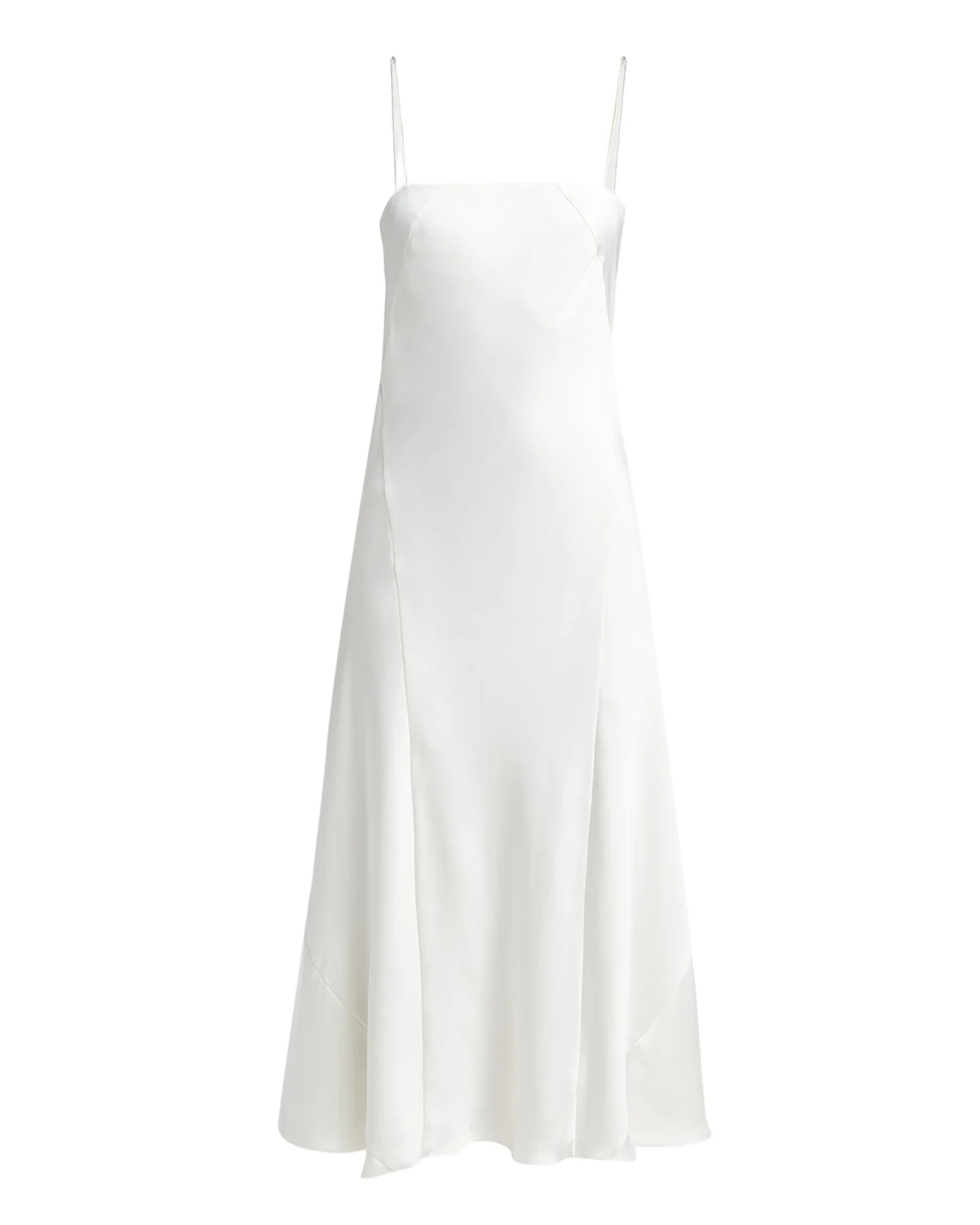 Giorgio Armani Double Silk Satin Spaghetti-Strap Maxi Dress