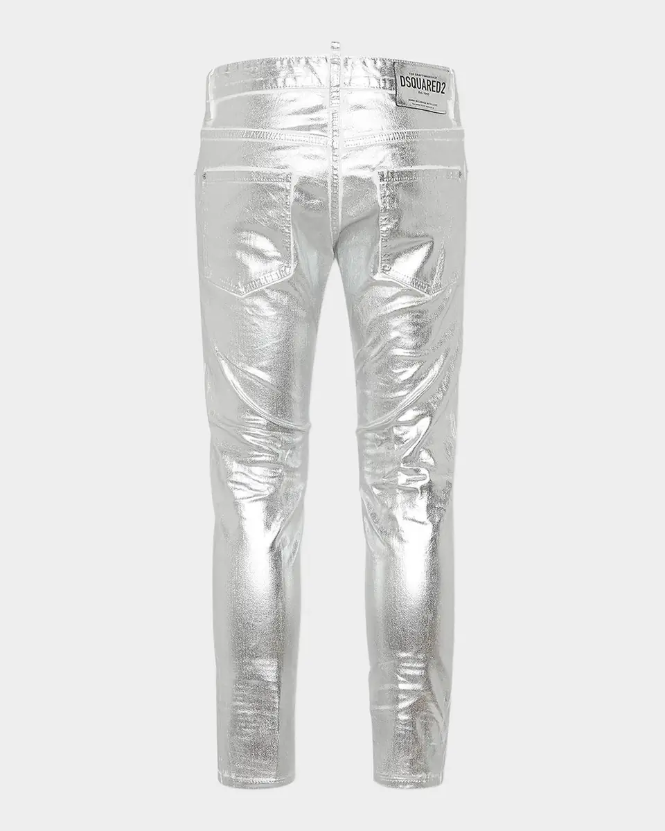Dsquared2 Men's Metallic Coated Skinny Jeans | Thumbnail 2