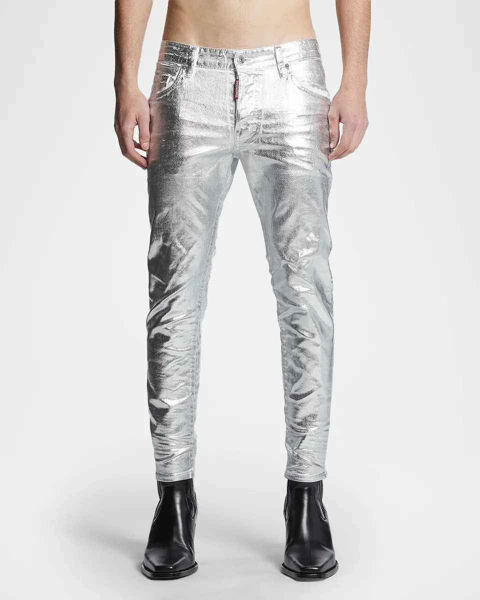 Dsquared2 Men's Metallic Coated Skinny Jeans | Thumbnail 3