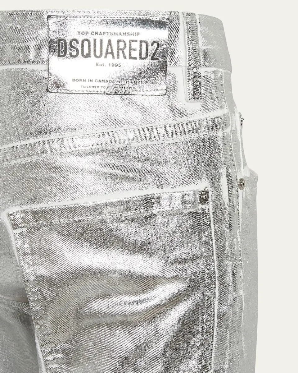 Dsquared2 Men's Metallic Coated Skinny Jeans | Thumbnail 4