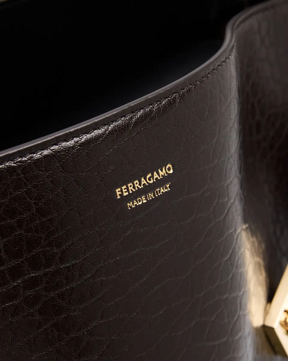 Ferragamo Hug Maxi Grain Leather Shoulder Bag | Thumbnail 5 Ferragamo Hug Maxi Grain Leather Shoulder Bag | Thumbnail 5