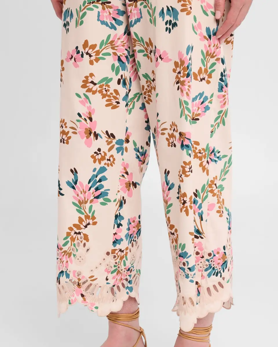 FIGUE Lizzy Straight-Leg Crop Pull-On Pants | Thumbnail 5