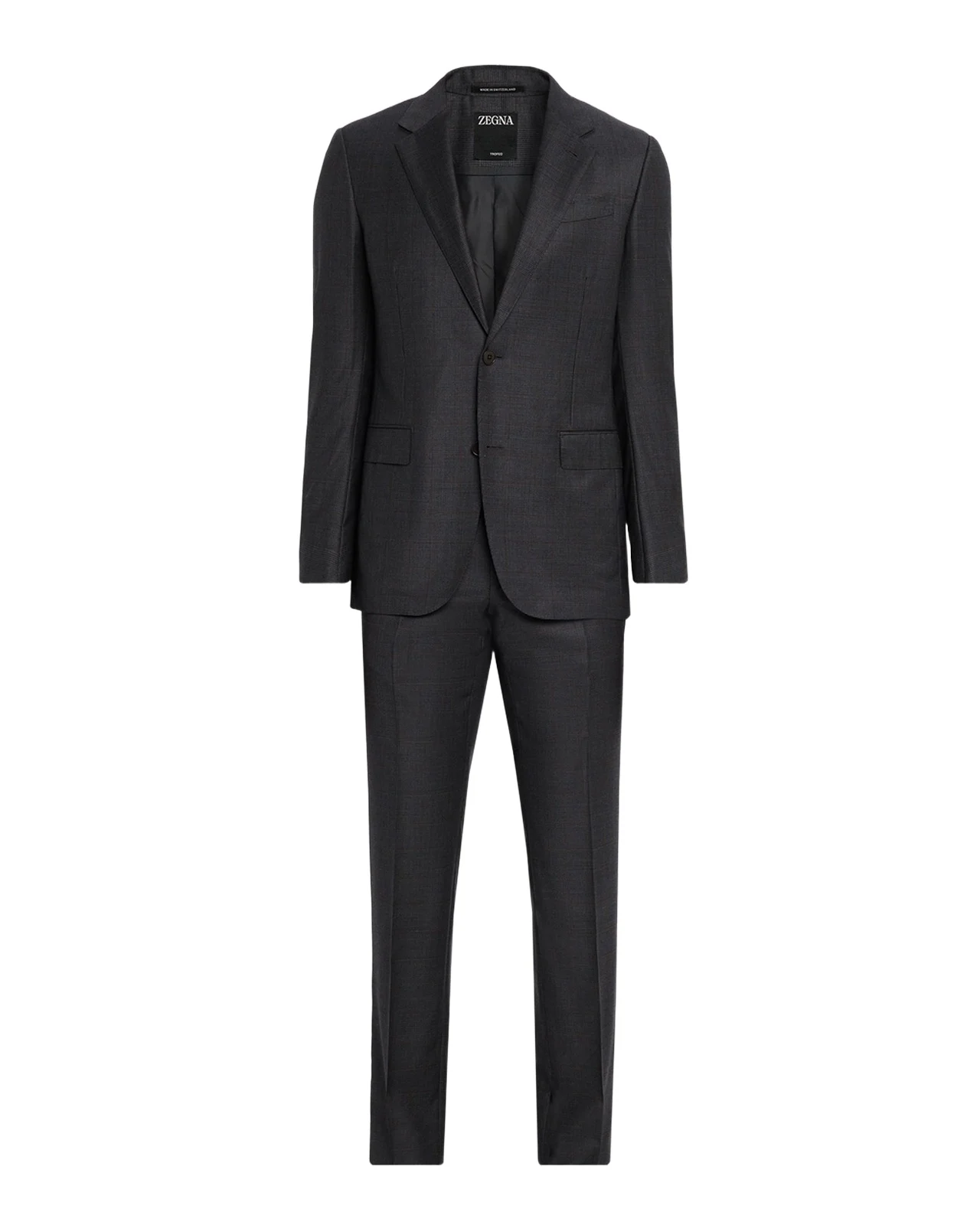Men's Trofeo Wool Plaid Two-Piece Suit